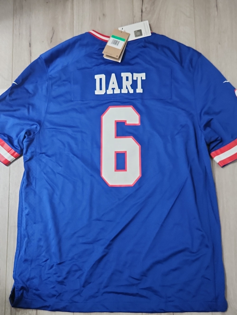 Nike Jaxson Dart New York Giants Alternate Jersey Size XL NFL Authentic